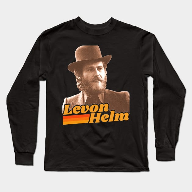 Levon Helm // The Dirt FanArt Tribute Long Sleeve T-Shirt by darklordpug